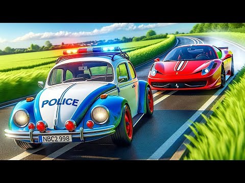 Outrunning the Fastest and Slowest Police Cars in BeamNG Drive Mods!