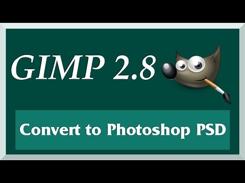 How to Convert GIMP XCF to Photoshop PSD | GIMP Tutorial