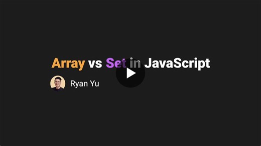 #frontend #javascript #set #array | Ryan Yu 🥨