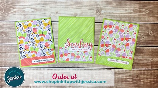Today I have something fun and super easy to share with you… the Rip & Flip Technique! This technique is great for showing off BOTH sides of your double-sided patterned papers. Watch the video below to learn how! | Jessica Taylor