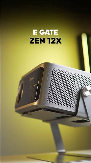E Gate Zen 12x Projector with Google OS 🔥 - 300 inches Screen #egate #projector #youtubeshorts