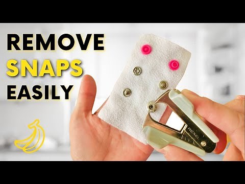 How to Remove Plastic KAM & Metal Snap Fasteners Easily & Quickly leaving fabric intact | So Simple!