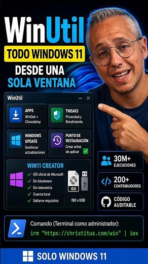 The Command That Installs, Cleans, and Fixes Windows 11 Automatically (WinUtil)