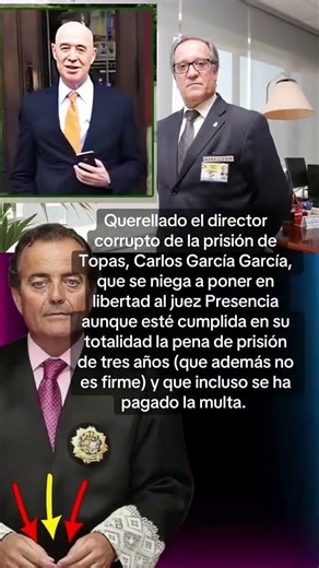 🔴Querellado el director corrupto de la prisión de Topas, Carlos García García, que se niega…