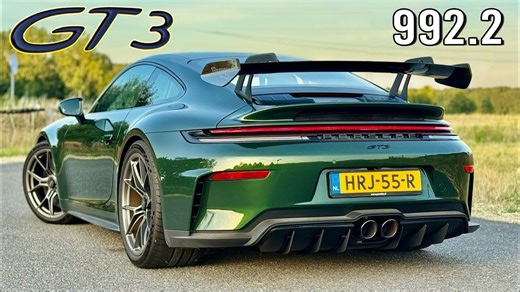 【4K60帧】第一视角：2025款 保时捷 911 GT3 992.2 评测与不限速高速公路317KM/H极速狂飙 | 作者：AutoTopNL | 机翻中文