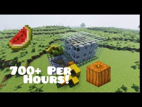 The best Melon and Pumkin Farm in Minecraft!