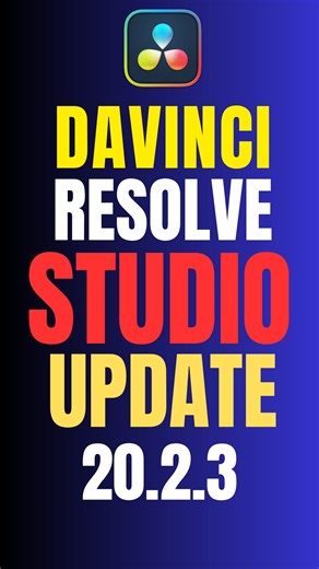 OneStopTech on Instagram: ""DaVinci Resolve Studio 20.2.3 update is here! 🎬 In this video, I’ll show you step by step how to safely update DaVinci Resolve to the latest version without losing your projects or database. Learn how to take a proper backup, download the latest update, and verify everything is working fine after installation. ✅ Topics Covered: Backup Projects & Database in DaVinci Resolve Download & Install DaVinci Resolve 20.2.3 Restore & Check Everything After Update Tips to Avoid