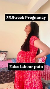 249K views · 1.3K reactions | 33week pregnancy 擄 false labour pain (braxton hicks contractions) For dress link comment “Link” #33weekspregnant #pregnancy #pregnancyjourney #momtobe #mom2025 #explorepage #8monthspregnant #falselabourpain #braxtonhicks #pregnancysymptoms #backpain | Shop trends | Facebook