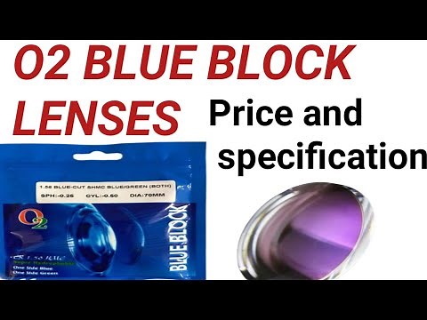 BLUE CUT DUAL COATING LENSES || O2 LENSES || BEST LENSES FOR EYEWEAR SPECS 🕶️🕶️