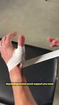 How to properly tape a thumb for sport