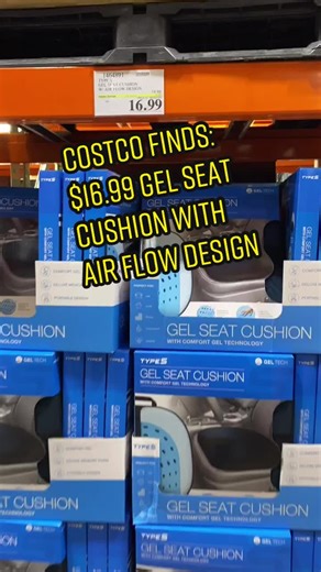 Costco Finds: $16.99 TypeS Gel Seat Cushion with Air Flow Design! Perf...