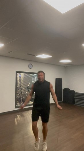 Four rounds of skipping at the end of my weights workout, a bit of speed skipping at the end 😨 8 weeks to go, I can’t wait to fight 🥊 | Lee Jacobson