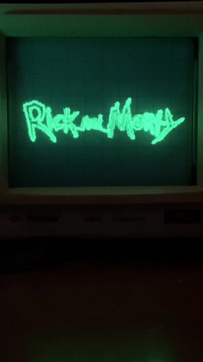 Rick and Morty TV Intro Sound Drawing | OscilloTok