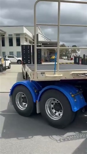 FWR x TAS Mulch: Brand New Drop Deck Trailer Driving Away