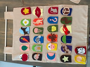 Tableau en feutre abc, matériel montessori, cadeaux pédagogiques pour enfants - Etsy France