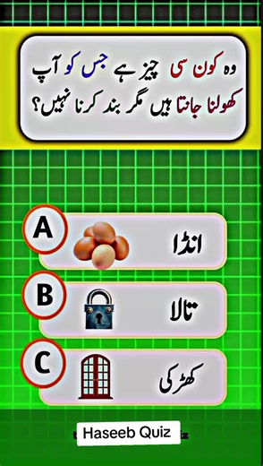Unlock Your Knowledge with Haseeb Quiz Part 22