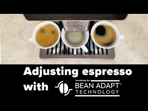 Adjusting Espresso with Bean Adapt Technology by Delonghi on Primadonna Soul
