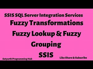 Fuzzy Transformations (Fuzzy Lookup & Fuzzy Grouping) | SQL Server Integration Services