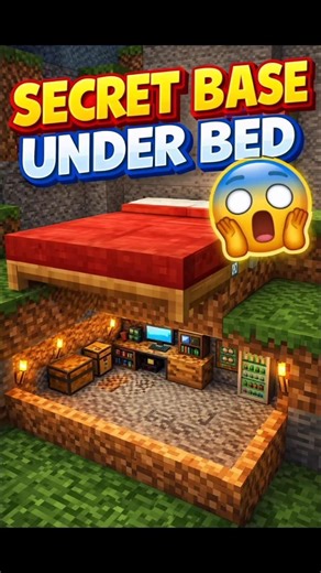 Secrete base under bed🤫#shorts