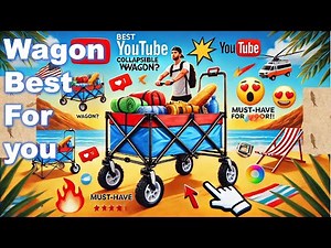Heavy-Duty Collapsible Folding Wagon Cart - Portable & Multi-Purpose 🔥 Best Folding Wagon Carts