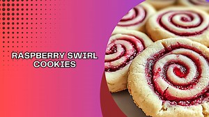 Raspberry Swirl Cookies