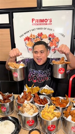 24K views · 112 reactions | As per customer review para ka daw nag Unlimited wings sa Frank*** for only P399! #primosunlimited | Primo’s Unlimited Bucket Wings | Facebook