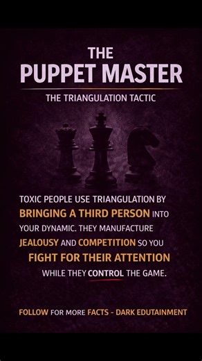The Puppet Master: How Toxic People Use "Triangulation"♟️