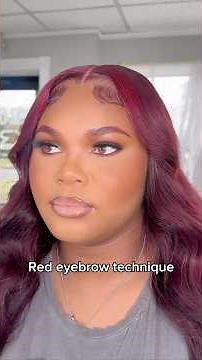How to do red eyebrows #redeyebrows #eyebrowtutorial #easybrowtutorial #howtodoeyebrows