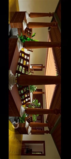 4BHK Kerala Traditional Home Tour | D5Render | Riddha Designs | Courtyard | 4K | 3d Animation
