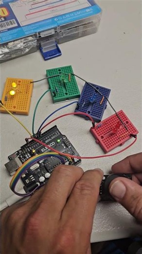 Arduino Joystick Project 🕹🚨 #electronics #arduino #maker ##shorts