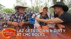 42K views · 430 reactions | Country music fans got down and dirty at CMC Rocks, and Laz was there for all the action! | The Morning Show | Facebook