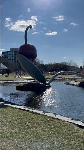 Claes Oldenburg at the Minneapolis Sculpture Garden