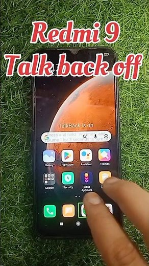 How To Off TalkBack From REDMI 9 ⚡ How To Remove TalkBack In Android 🔥🔥 #shorts #viral #redmi9