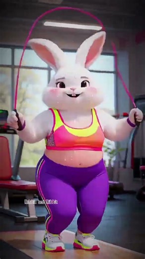 Bunny’s Mermaid Dream: A Cute Journey of Fitness & Transformation! 🐰🧜‍♀️✨️