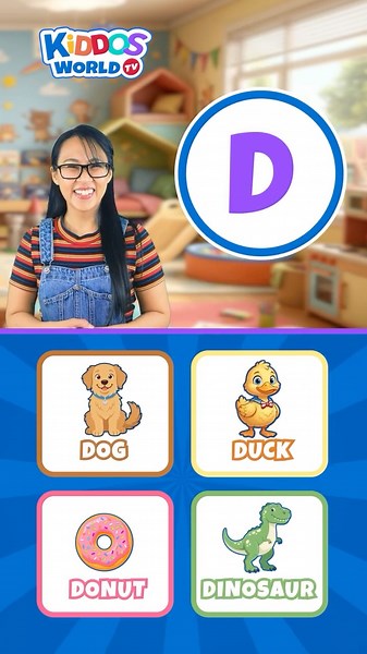 Words That Begin with D | Learn the Letter D with Miss V