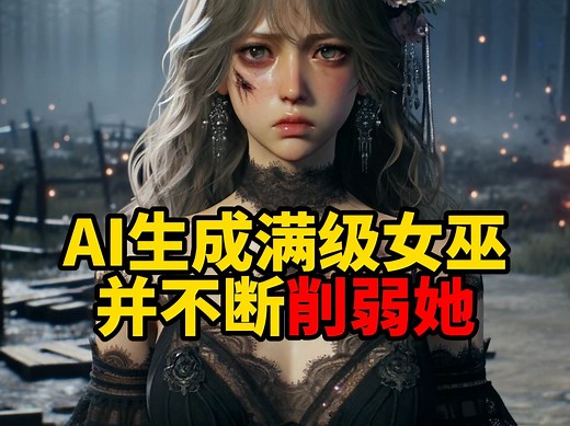 AI生成一个满级女巫，并不断削弱她！