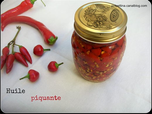 Conserves de piments à l'huile