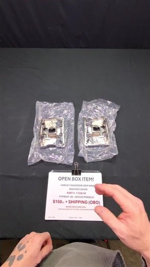 Harley EVO Inner Rocker Cover | OEM 17530-92 | Open Box | STOCK# 1007 / 1008