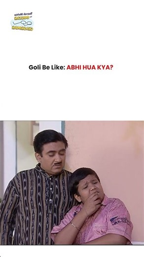 Goli Be Like Abhi Hua Kya! #tmkoc #funny #jethalal #daya #shortsfeed #comedy #shorts