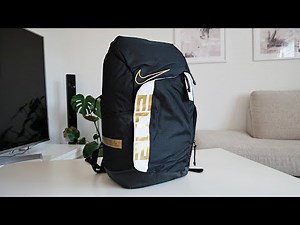 Unboxing/Reviewing The Nike Elite Pro Hoops Backpack Gold (On Body) 4k