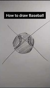 How to draw Baseball ⚾ #drawing #sketch #ball