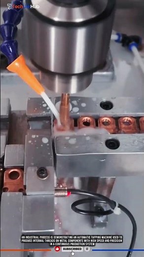 Innovation Automatic Tapping Machine for High Speed Precision Thread Production #tech