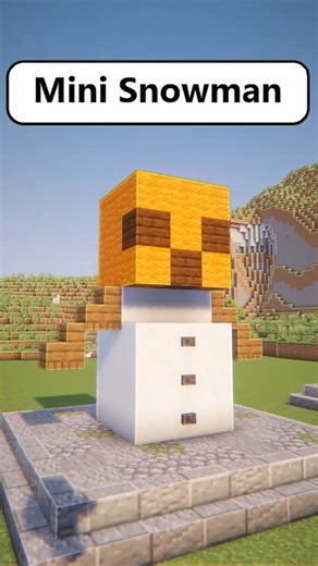 Minecraft Mini Mob Figures (Mini Snowman) Part #8