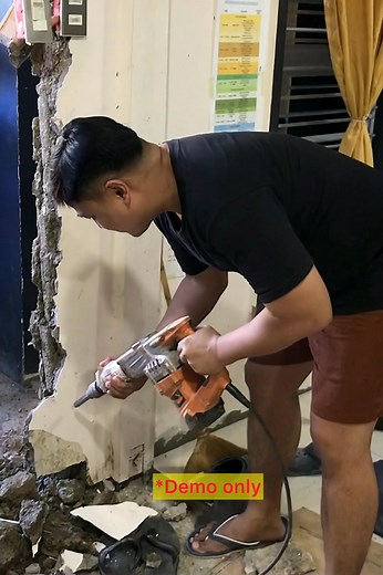 chipping gun vs. jack hammer #demolition #construction #powertools #engineering #concrete #concretework #repair | Engr Fil M Vicente