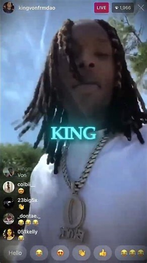 When King Von got pressed on IG Live👀