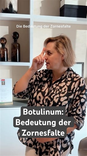 Botulinum-Behandlung: Zornesfalte als "negative Falte"