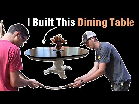 How to Build a Dining Table (with a pedestal)