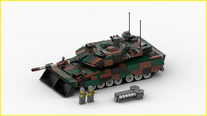 LEGO MOC-46894 Leopard 2 A7 MBT | Main Battle Tank | 1:34 Scale (Creator > Creator Expert 2020)