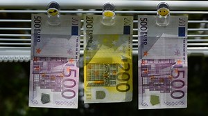 Money Laundering, Banknotes, Washing Money. Free Stock Video