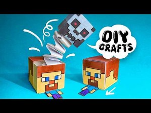 7 COOL Minecraft Paper Craft Ideas to Make at Home | Origami Minecraft | Miniature Craft